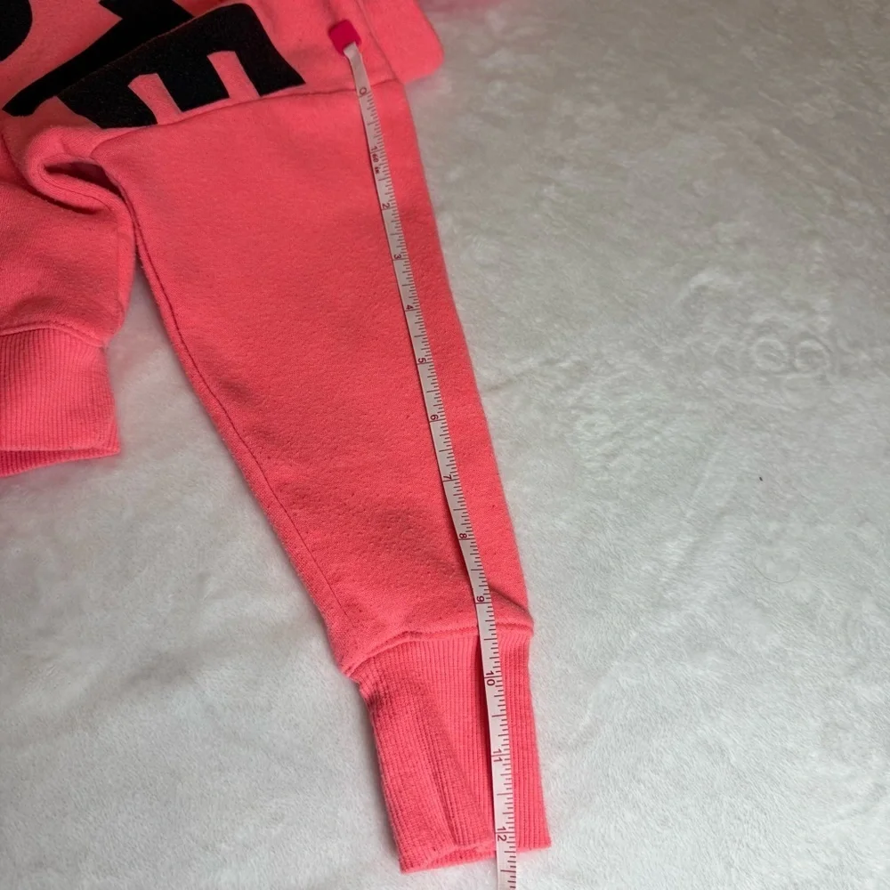 Justice Coral Cropped Fleece Hoodie